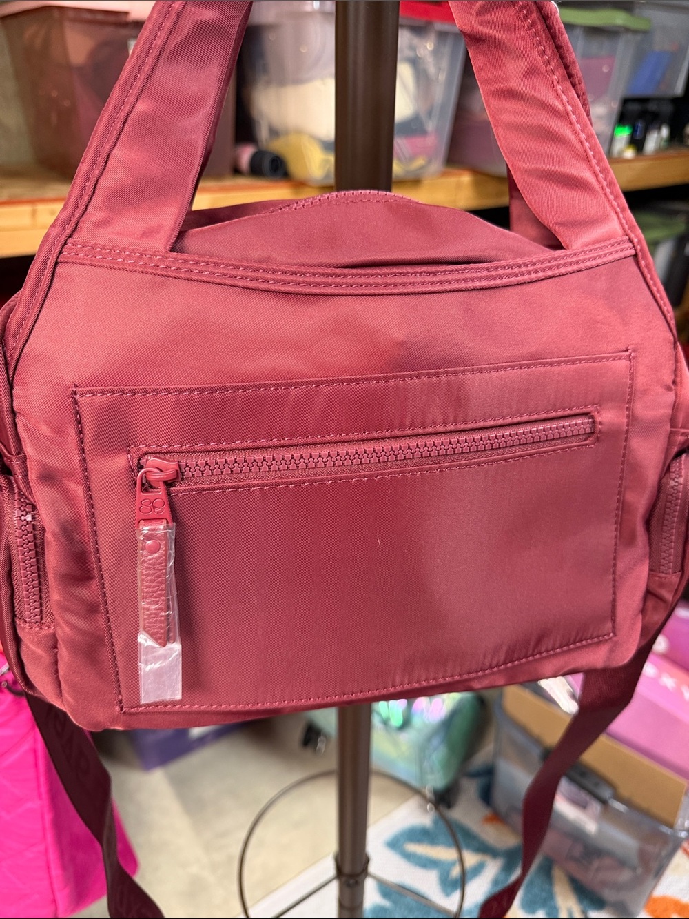 Samantha Brown travel handbag Women's Rose Red Shoulder Bag BNWT - Picture 8 of 10